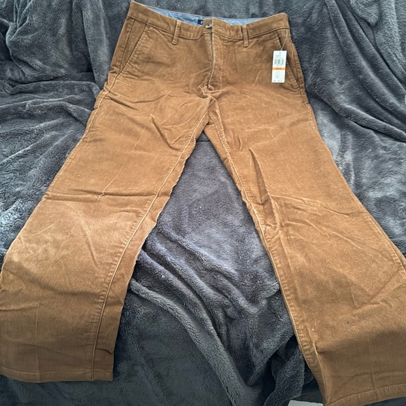 IZOD Men's Corduroy Pants, Size W35 cotton navy blue type Vintage Second Hand
